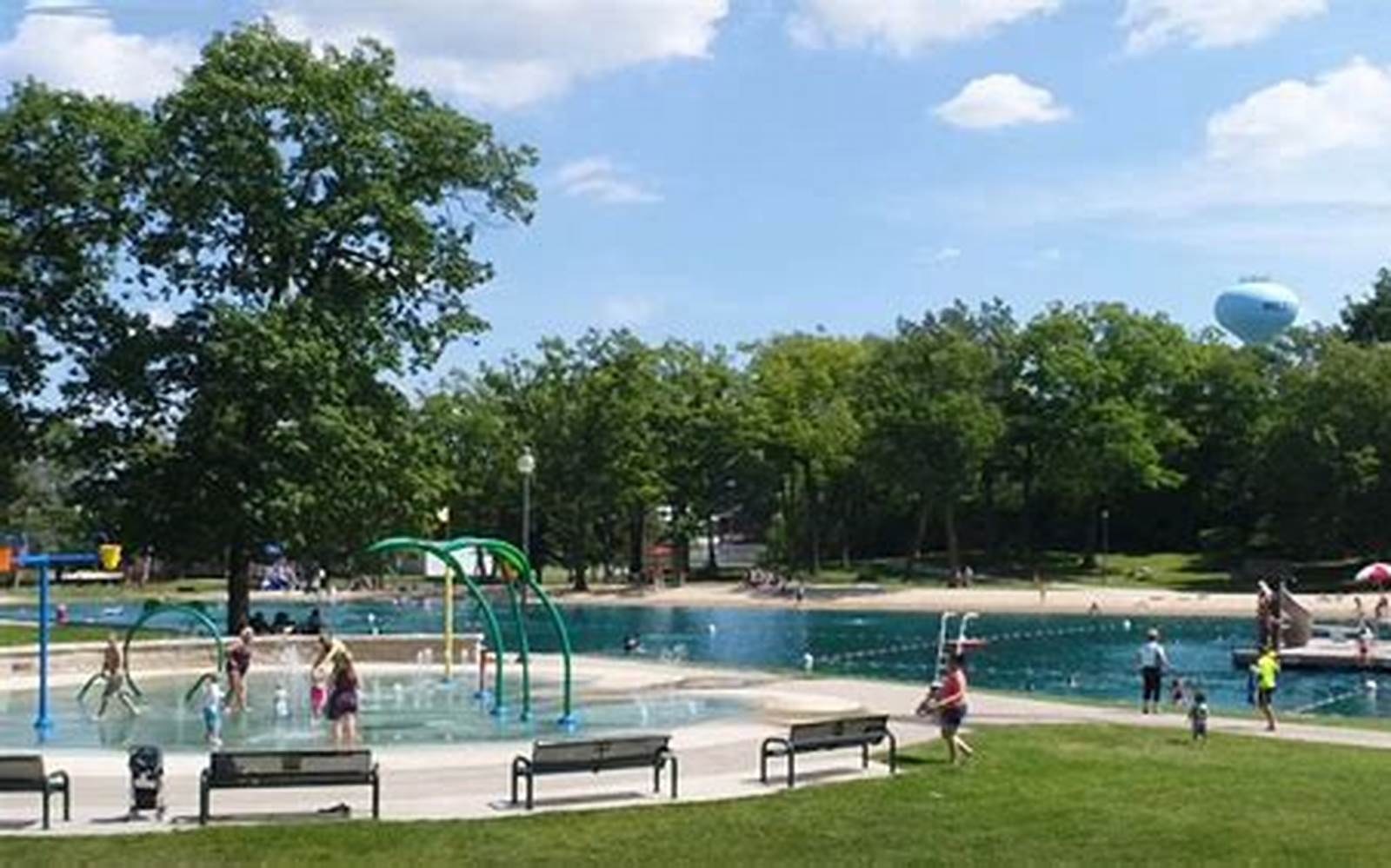 The swimming area at Regner Park in West Bend
